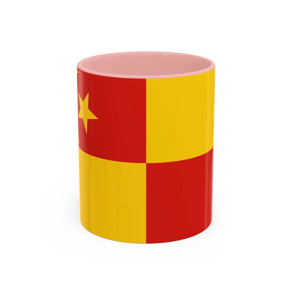 Flag of Selangor pre 1965 Malaysia - Accent Coffee Mug 11oz Pink - Go Mug Yourself