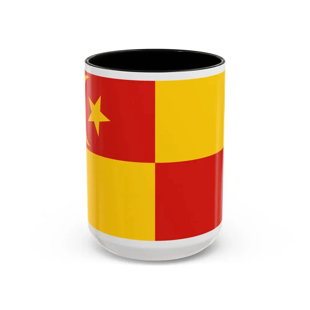 Flag of Selangor pre 1965 Malaysia - Accent Coffee Mug 15oz Black - Go Mug Yourself