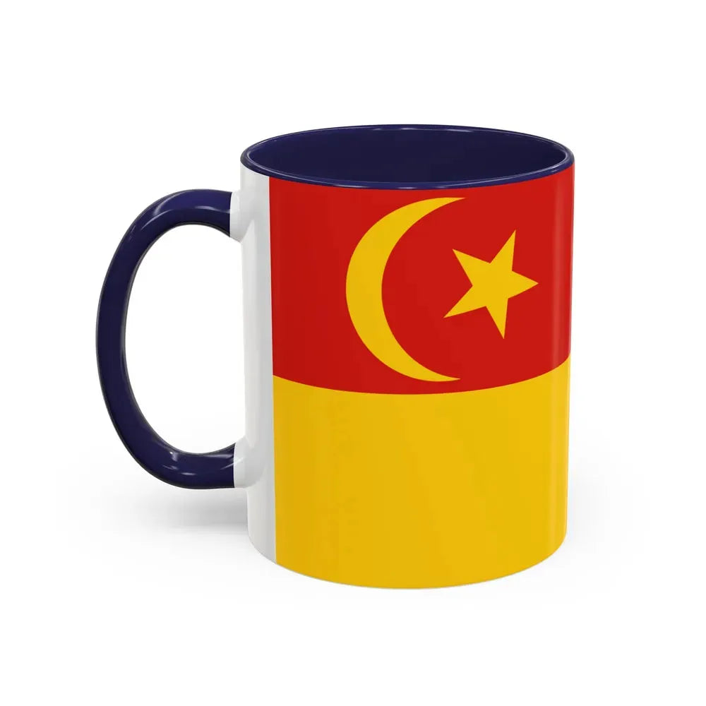 Flag of Selangor pre 1965 Malaysia - Accent Coffee Mug - Go Mug Yourself