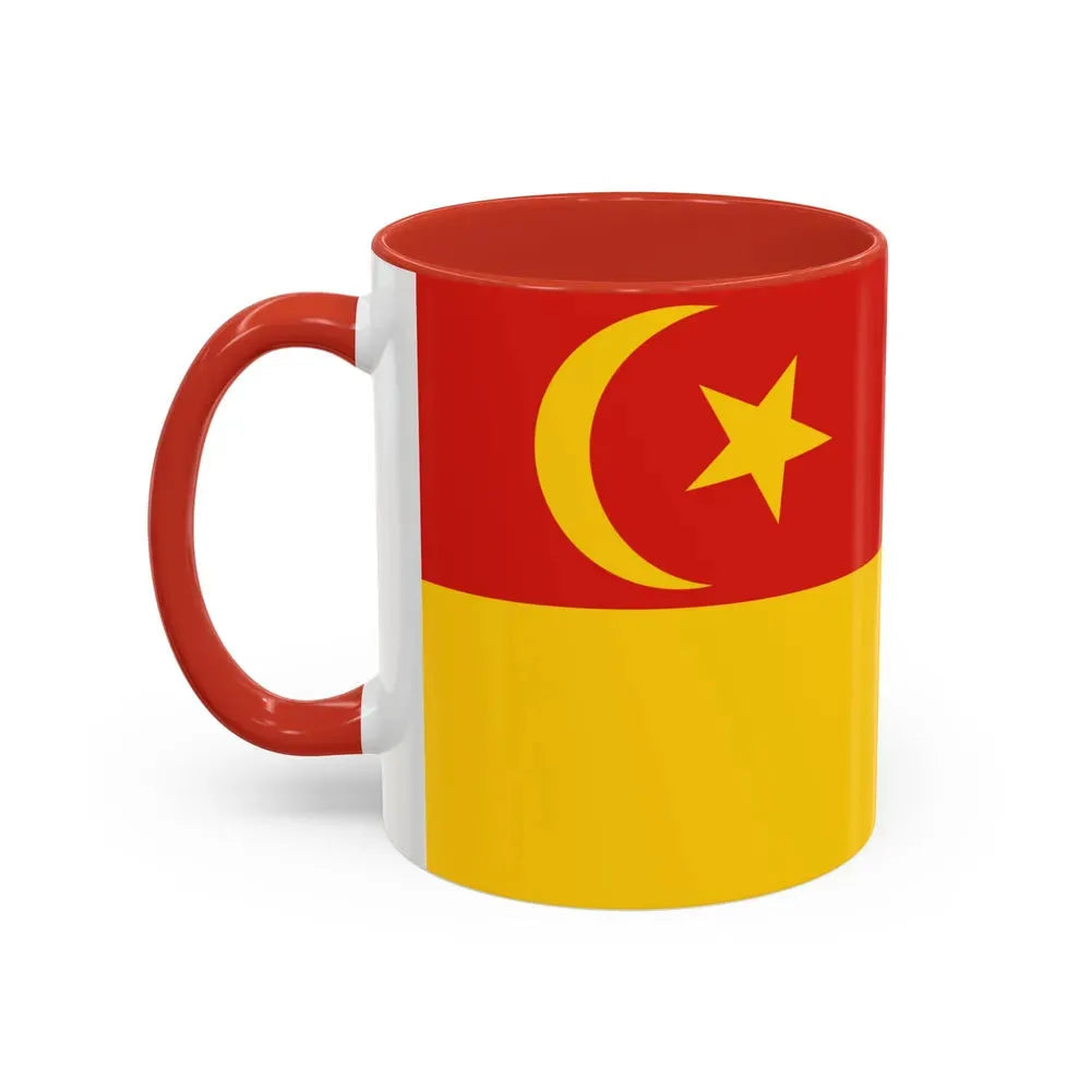 Flag of Selangor pre 1965 Malaysia - Accent Coffee Mug - Go Mug Yourself