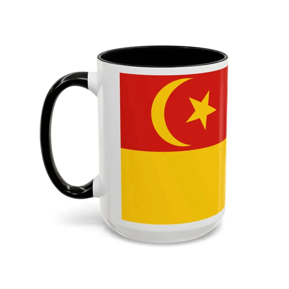 Flag of Selangor pre 1965 Malaysia - Accent Coffee Mug - Go Mug Yourself