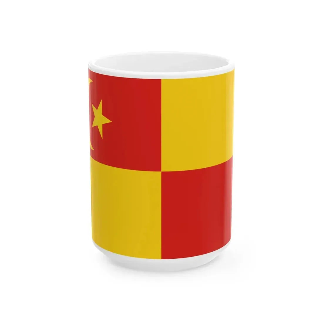 Flag of Selangor pre 1965 (Malaysia) White Coffee Mug 15oz - Go Mug Yourself