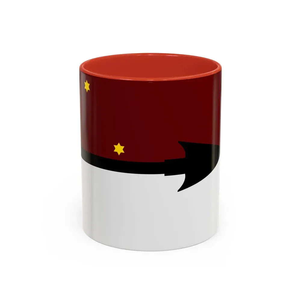 Flag of Selk'nam - Accent Coffee Mug 11oz Red - Go Mug Yourself