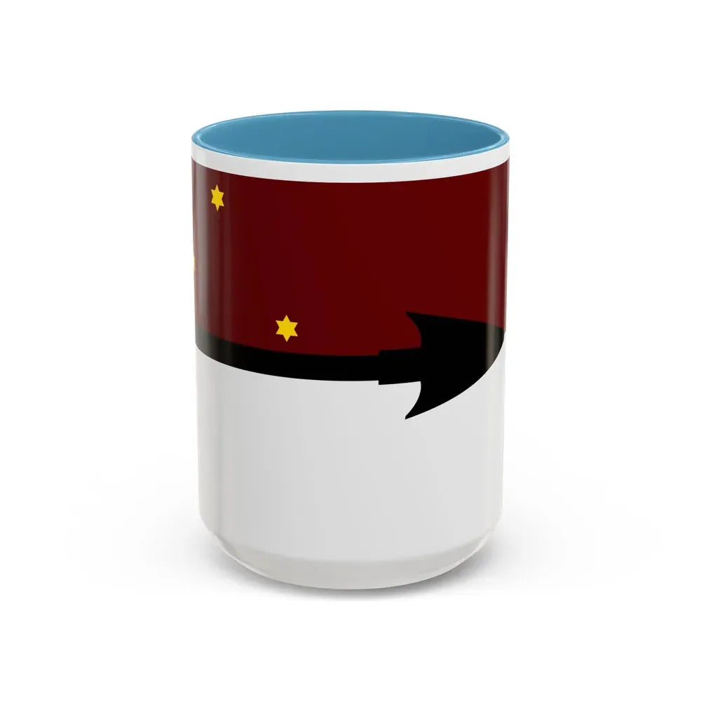 Flag of Selk'nam - Accent Coffee Mug 15oz Light Blue - Go Mug Yourself