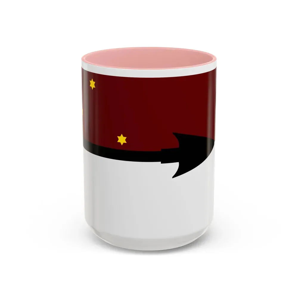 Flag of Selk'nam - Accent Coffee Mug 15oz Pink - Go Mug Yourself