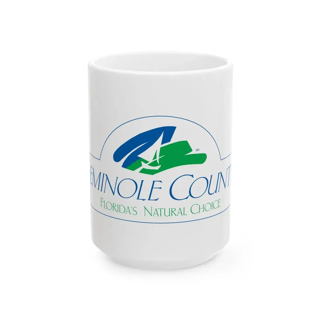Flag of Seminole County Florida (United States) White Coffee Mug 15oz - Go Mug Yourself