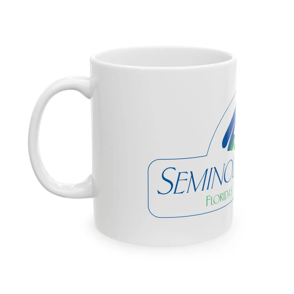 Flag of Seminole County Florida (United States) White Coffee Mug - Go Mug Yourself