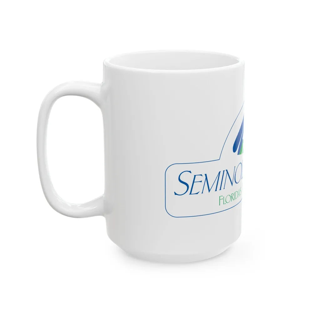Flag of Seminole County Florida (United States) White Coffee Mug - Go Mug Yourself
