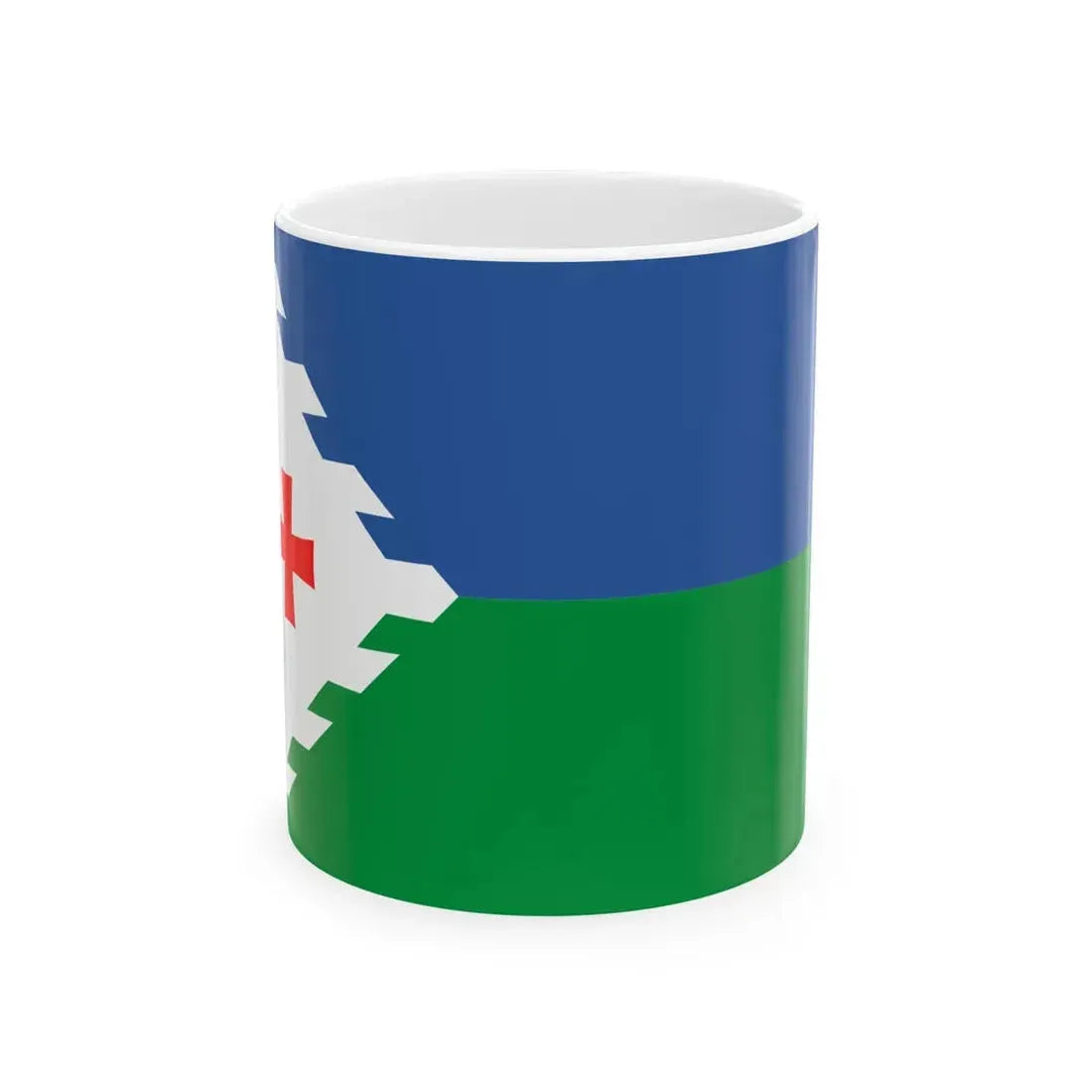 Flag of Senaki Municipality (Georgia) White Coffee Mug 11oz - Go Mug Yourself