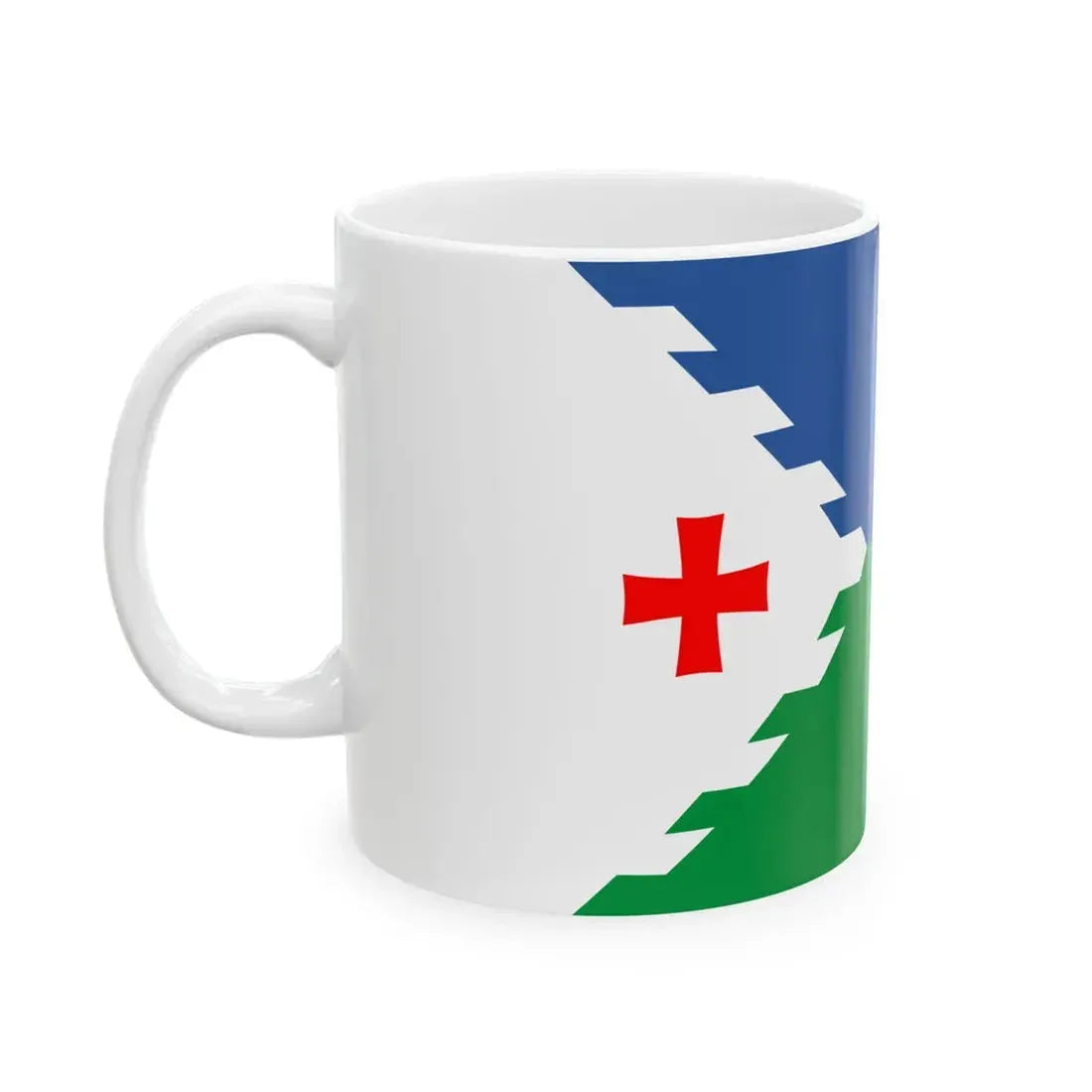 Flag of Senaki Municipality (Georgia) White Coffee Mug - Go Mug Yourself