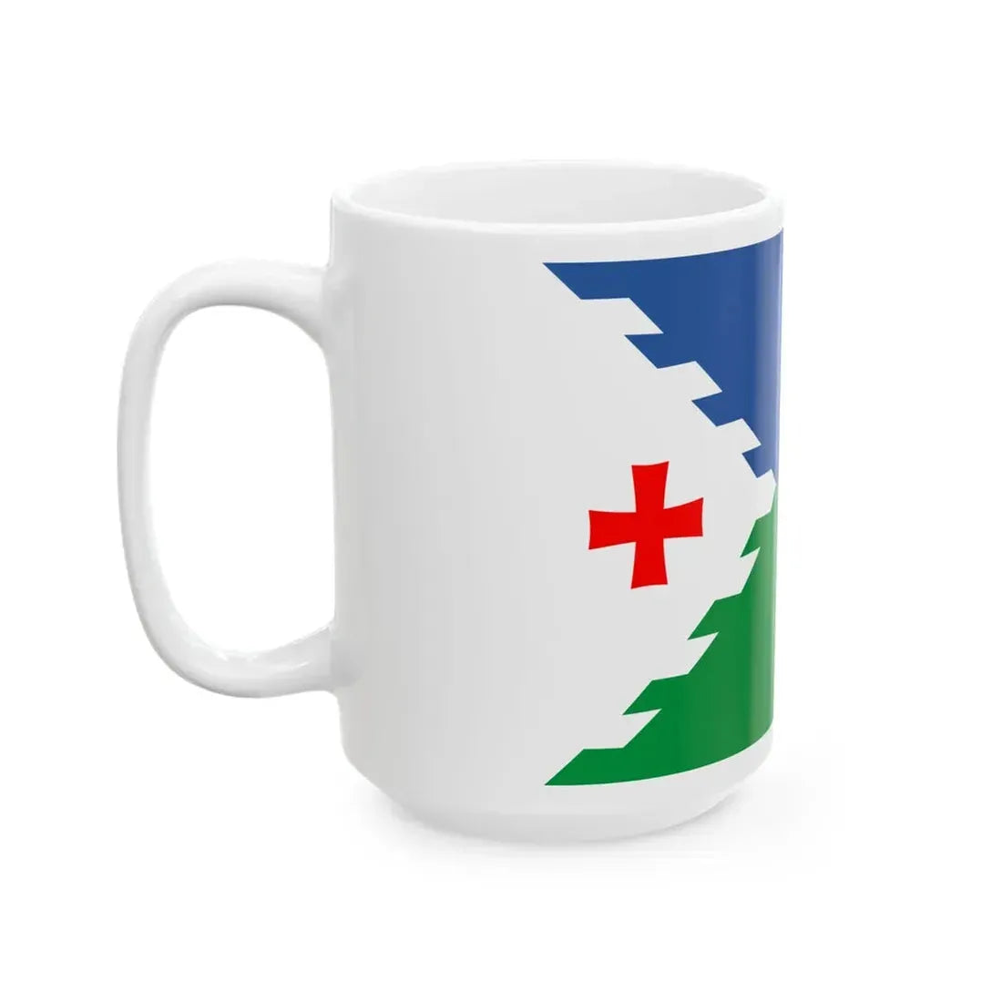 Flag of Senaki Municipality (Georgia) White Coffee Mug - Go Mug Yourself