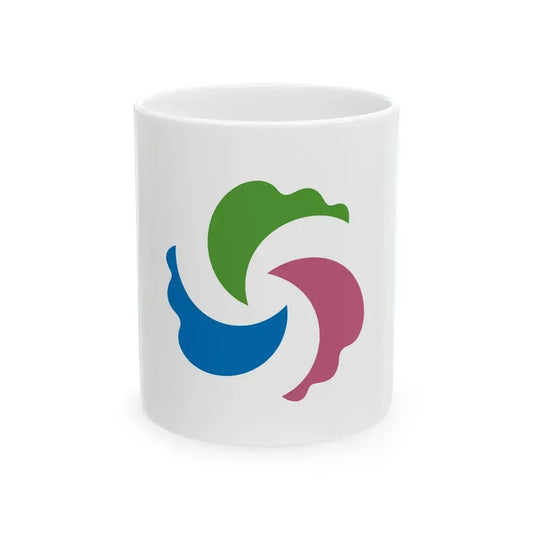 Flag of Senboku Akita (Japan) White Coffee Mug 11oz - Go Mug Yourself