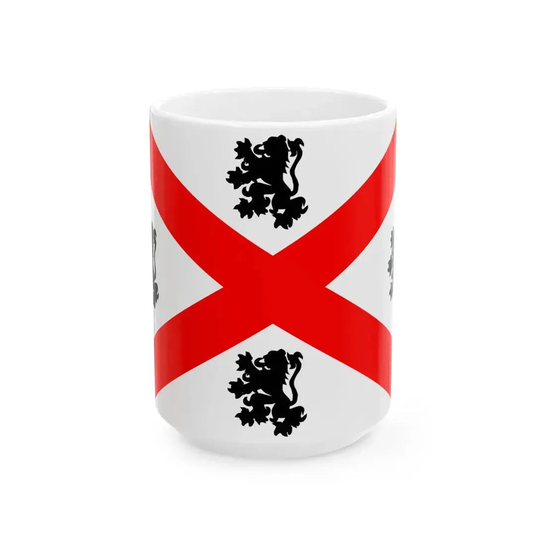 Flag of Seraing (Belgium) White Coffee Mug 15oz - Go Mug Yourself