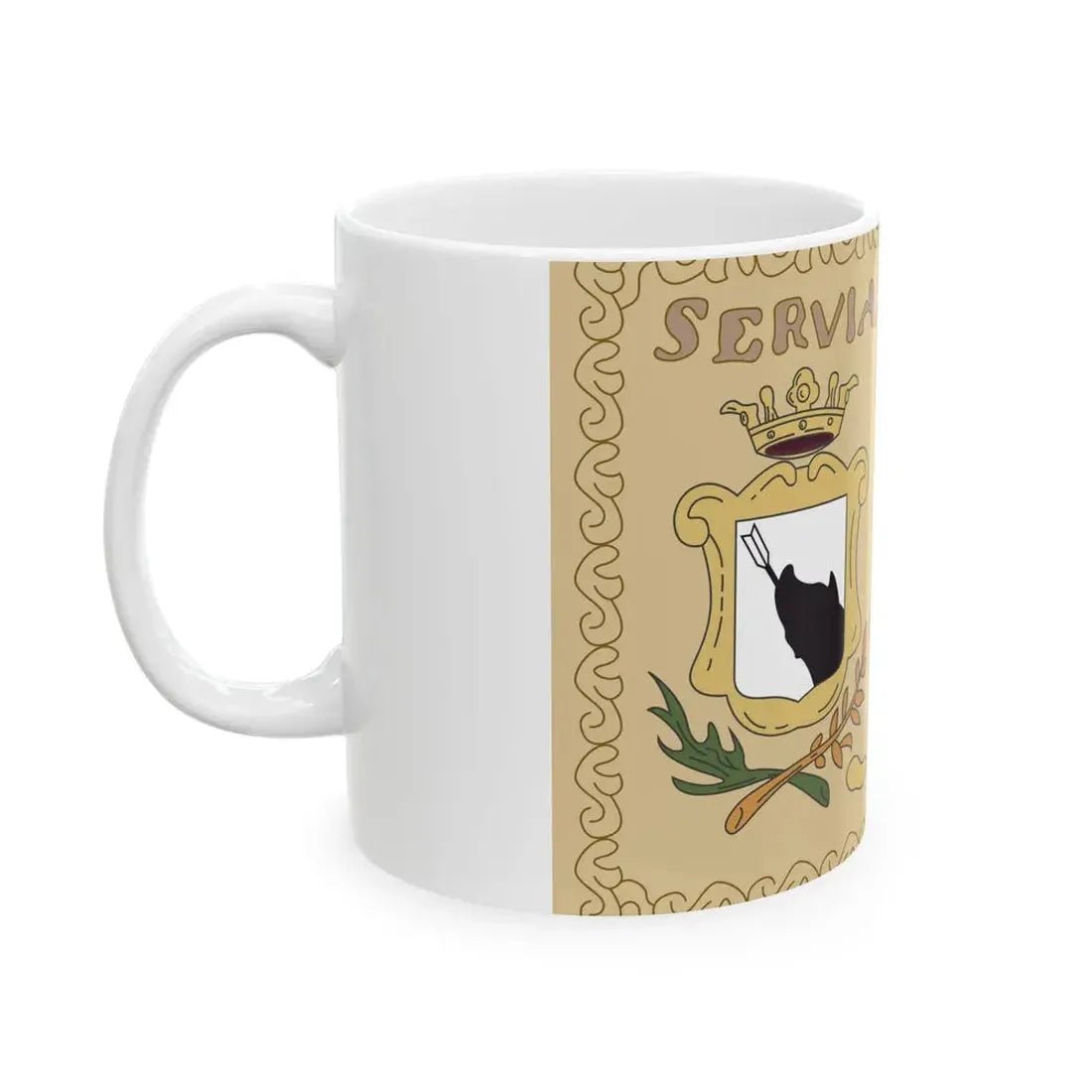 Flag of Serbia 1792 (Serbia) White Coffee Mug - Go Mug Yourself
