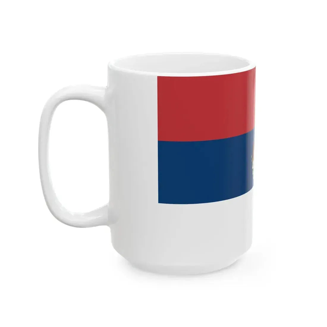 Flag of Serbia 1835-1882 (Serbia) White Coffee Mug - Go Mug Yourself