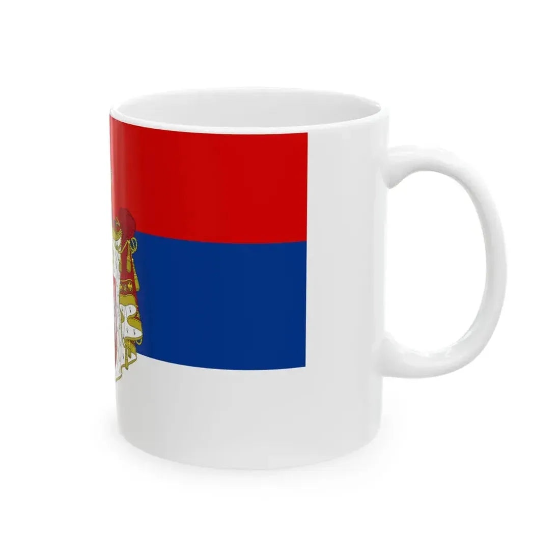 Flag of Serbia 1882-1918 2 (Serbia) White Coffee Mug - Go Mug Yourself