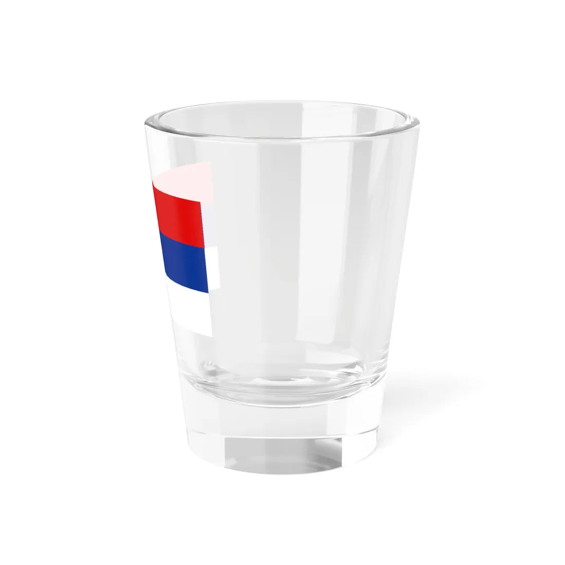 Flag of Serbia 1943-1946 3-5 (Serbia) Shot Glass 1.5oz - Go Mug Yourself