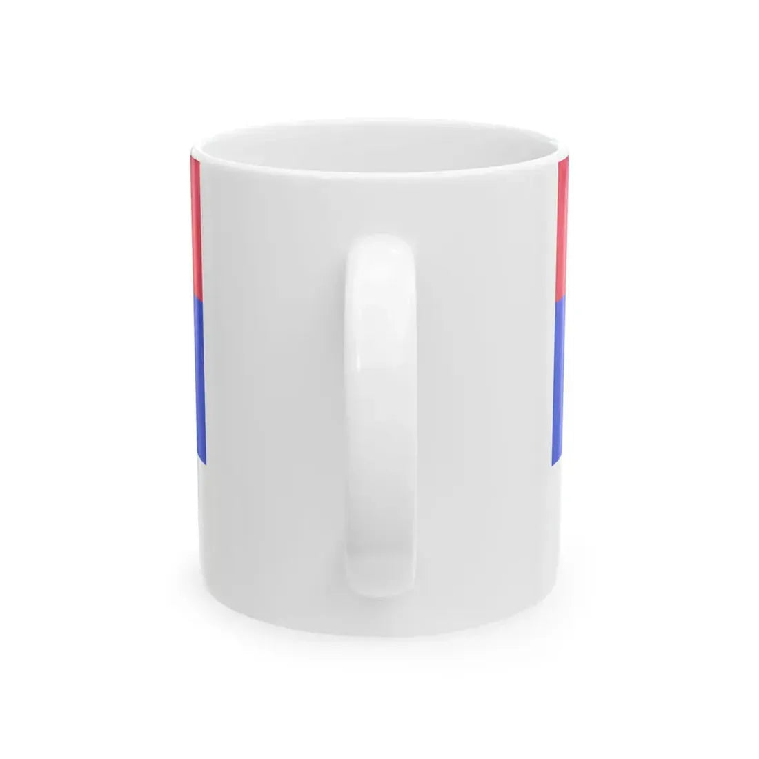 Flag of Serbia 2010 CMYK (Serbia) White Coffee Mug - Go Mug Yourself
