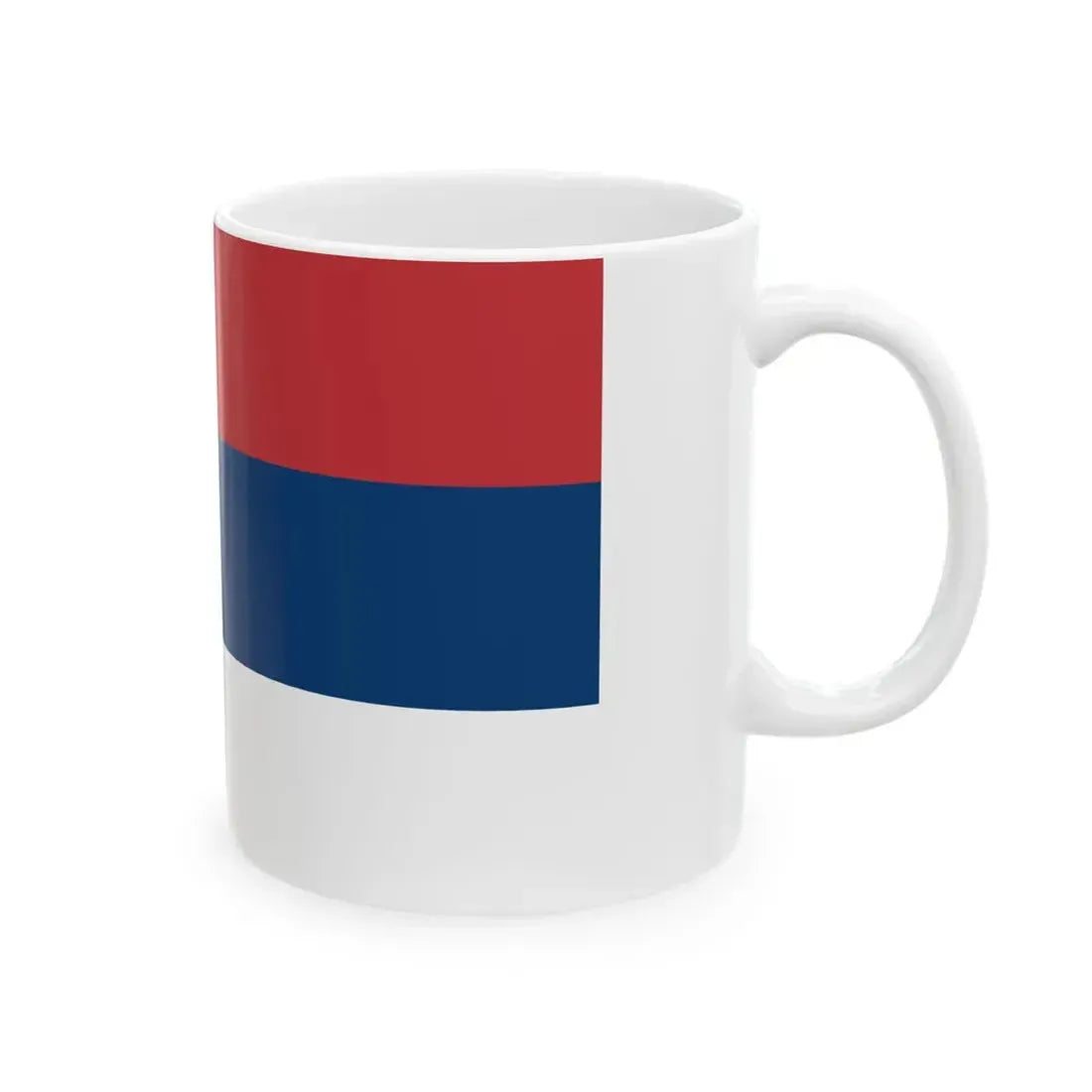Flag of Serbia 5-3 (Serbia) White Coffee Mug - Go Mug Yourself