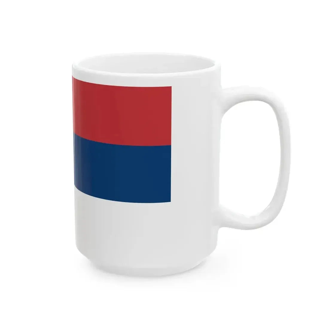 Flag of Serbia 5-3 (Serbia) White Coffee Mug - Go Mug Yourself
