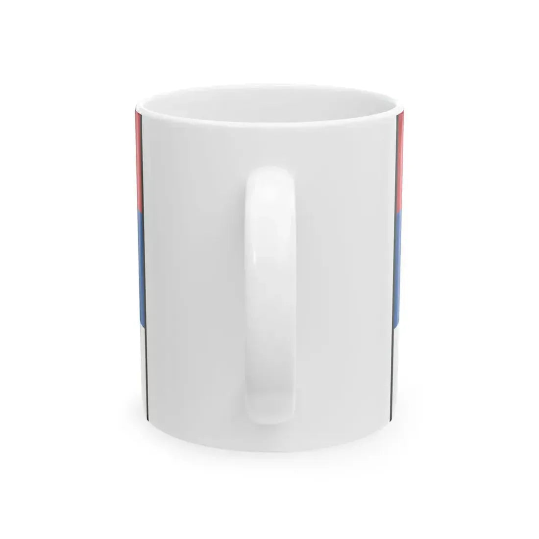 Flag of Serbia bordered (Serbia) White Coffee Mug - Go Mug Yourself