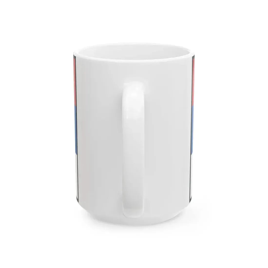 Flag of Serbia bordered (Serbia) White Coffee Mug - Go Mug Yourself