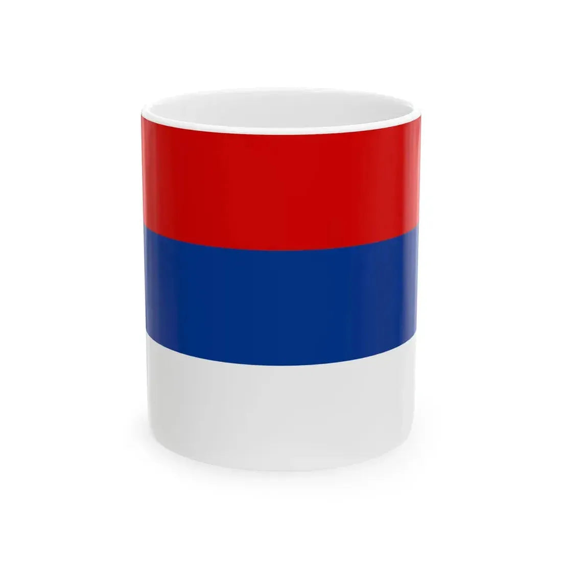 Flag of Serbia Civil 3-5 (Serbia) White Coffee Mug 11oz - Go Mug Yourself