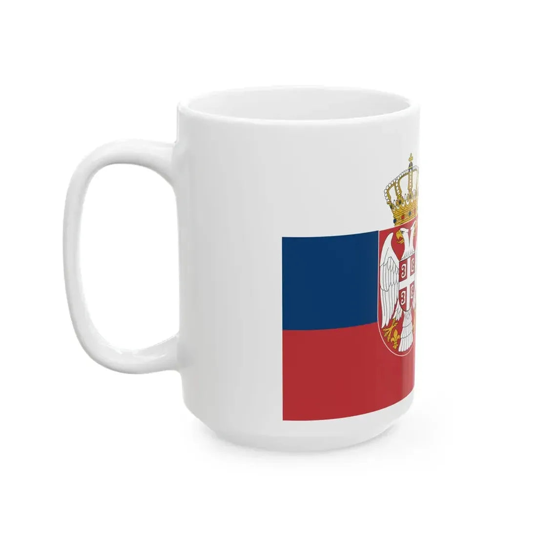 Flag of Serbia Color Varient (Serbia) White Coffee Mug - Go Mug Yourself