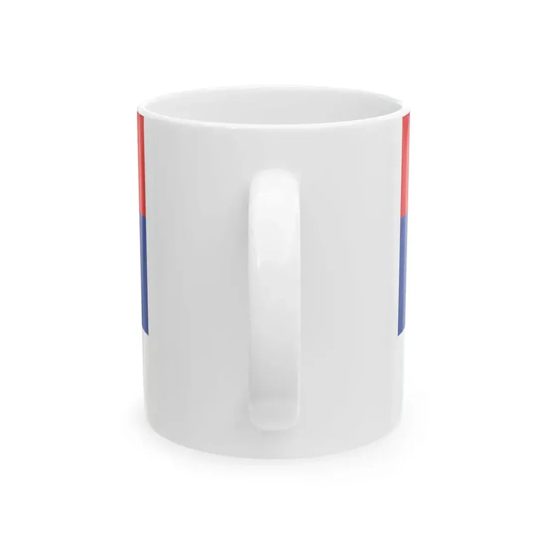 Flag of Serbia cross 3-2 (Serbia) White Coffee Mug - Go Mug Yourself