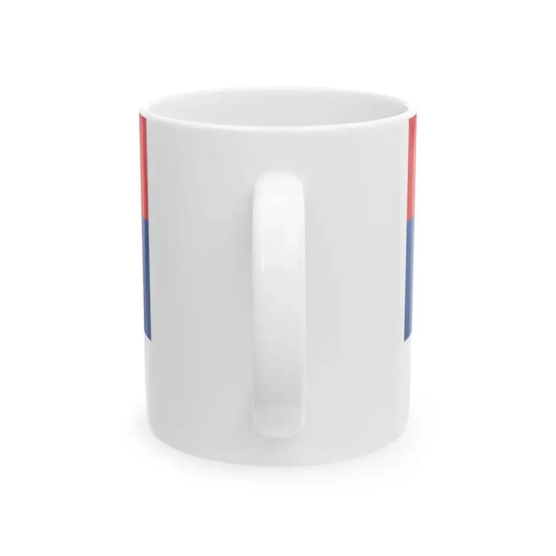 Flag of Serbia reduced size (Serbia) White Coffee Mug - Go Mug Yourself
