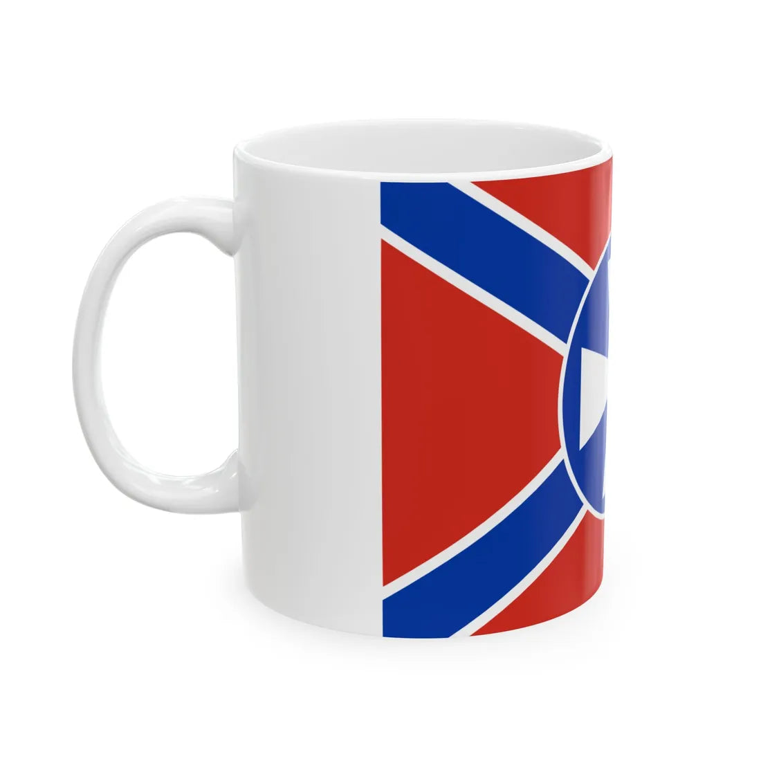 Flag of Serbian Hussars (Ukraine) White Coffee Mug - Go Mug Yourself