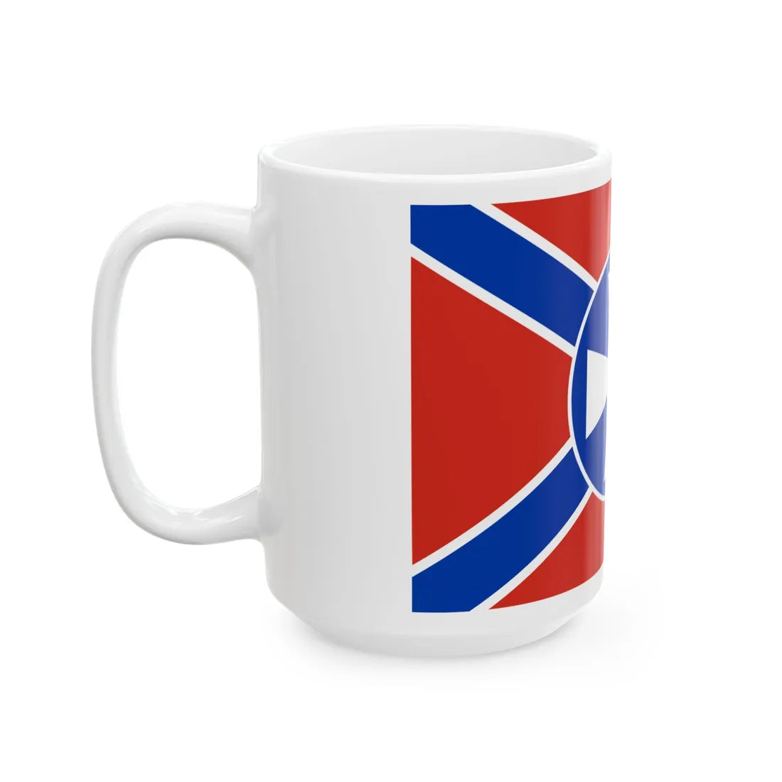 Flag of Serbian Hussars (Ukraine) White Coffee Mug - Go Mug Yourself