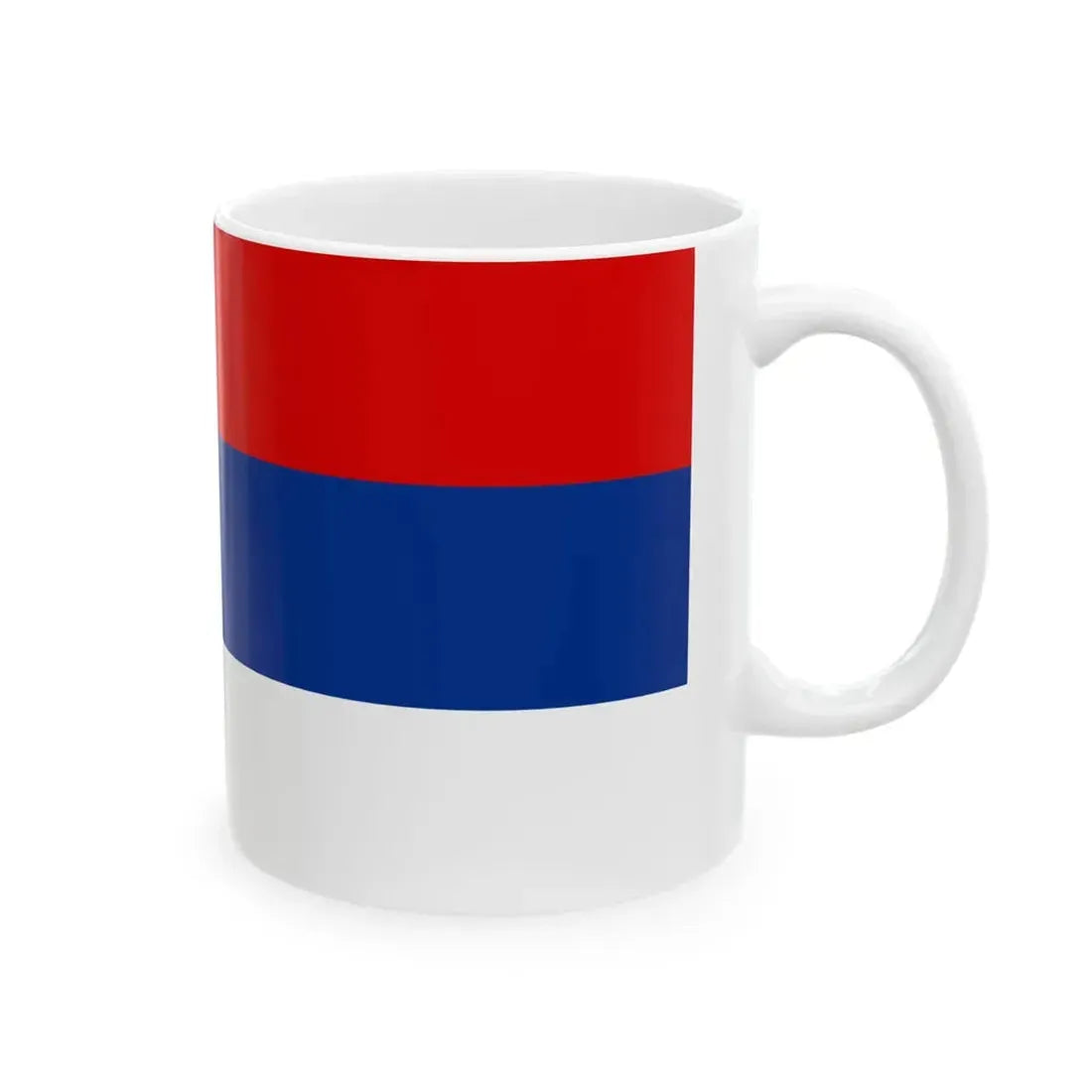 Flag of Serbian Krajina 1991 (Croatia) White Coffee Mug - Go Mug Yourself