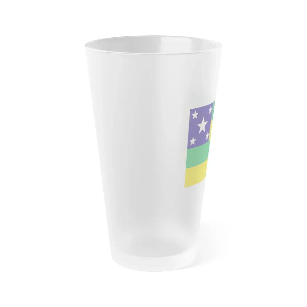 Flag of Sergipe Brazil - Frosted Pint Glass 16oz - Go Mug Yourself