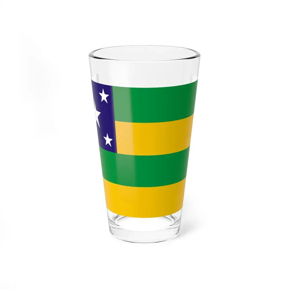 Flag of Sergipe Brazil - Pint Glass 16oz 16oz - Go Mug Yourself