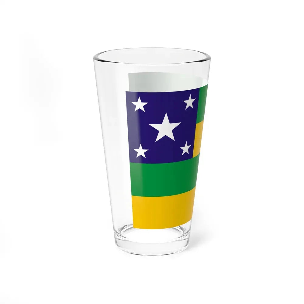 Flag of Sergipe Brazil - Pint Glass 16oz - Go Mug Yourself