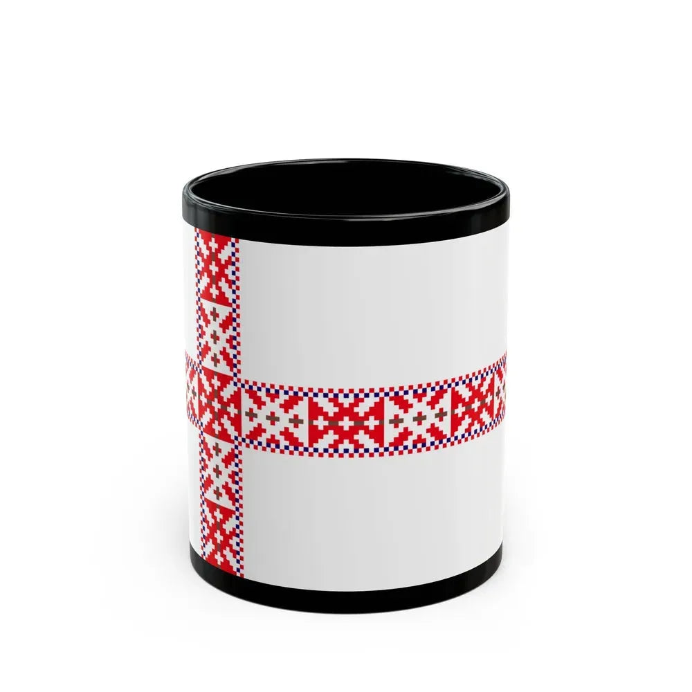 Flag of Setos Estonia - Black Coffee Mug 11oz - Go Mug Yourself