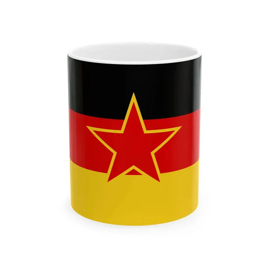 Flag of SFR Yugoslav German Minority (Germany) White Coffee Mug 11oz - Go Mug Yourself