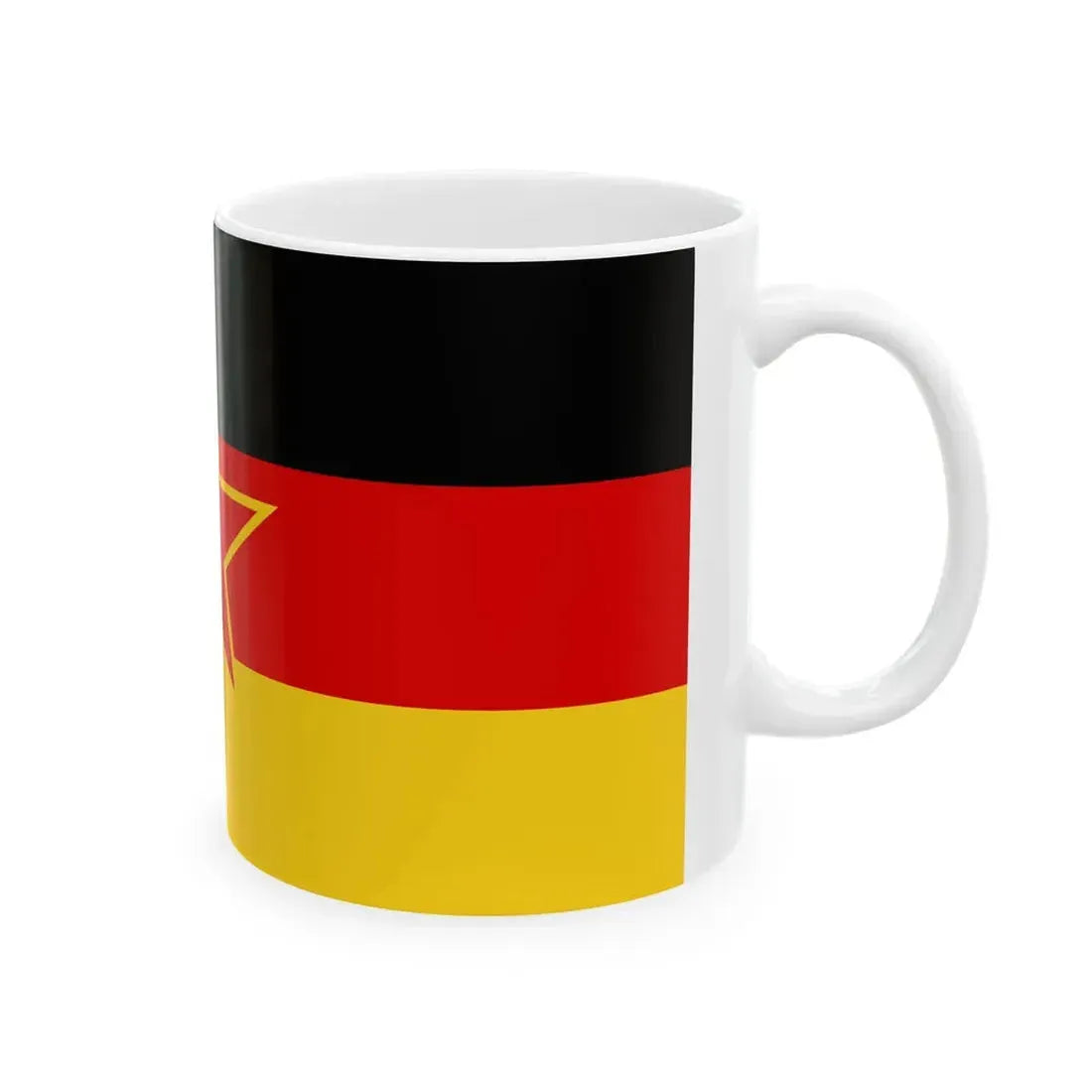 Flag of SFR Yugoslav German Minority (Germany) White Coffee Mug - Go Mug Yourself