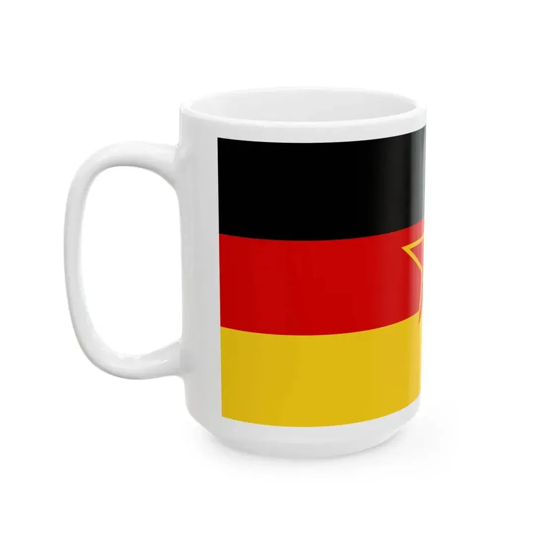 Flag of SFR Yugoslav German Minority (Germany) White Coffee Mug - Go Mug Yourself