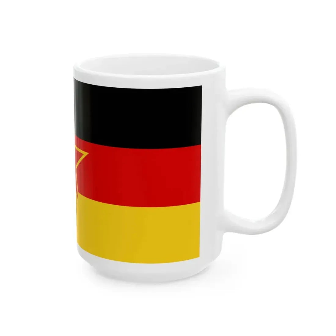 Flag of SFR Yugoslav German Minority (Germany) White Coffee Mug - Go Mug Yourself