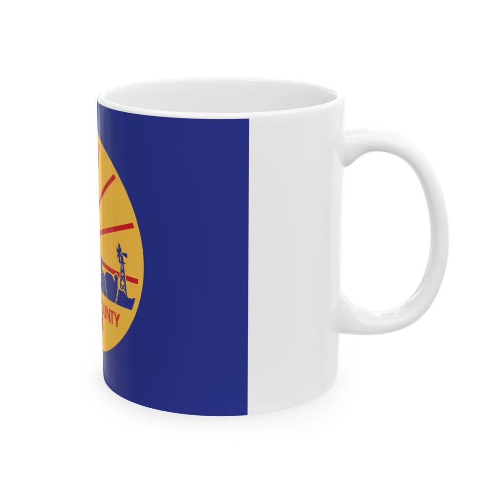 Flag of Shawnee County Kansas (United States) White Coffee Mug - Go Mug Yourself