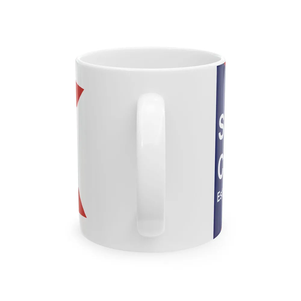 Flag of Shelby County Ohio (United States) White Coffee Mug - Go Mug Yourself