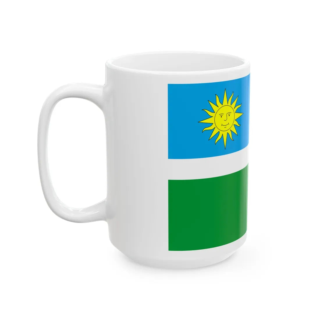 Flag of Shepetivka raion (Ukraine) White Coffee Mug - Go Mug Yourself