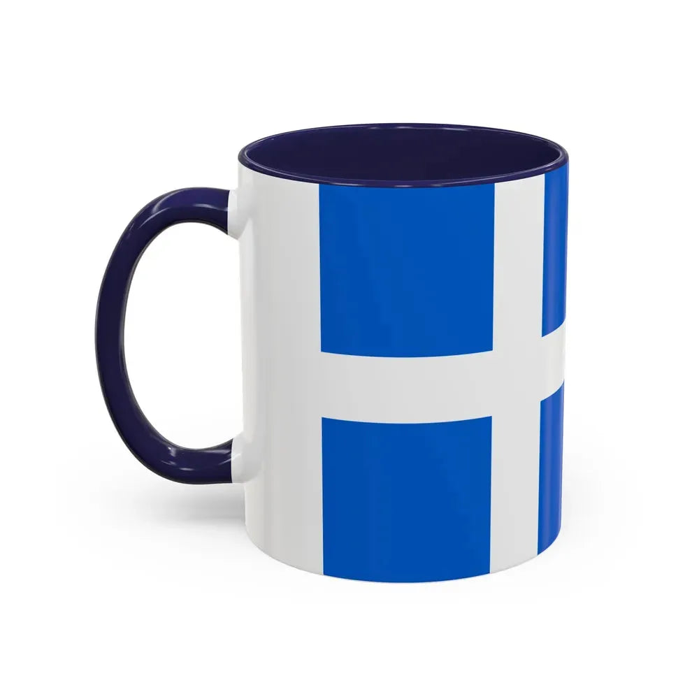 Flag of Shetland UK - Accent Coffee Mug - Go Mug Yourself