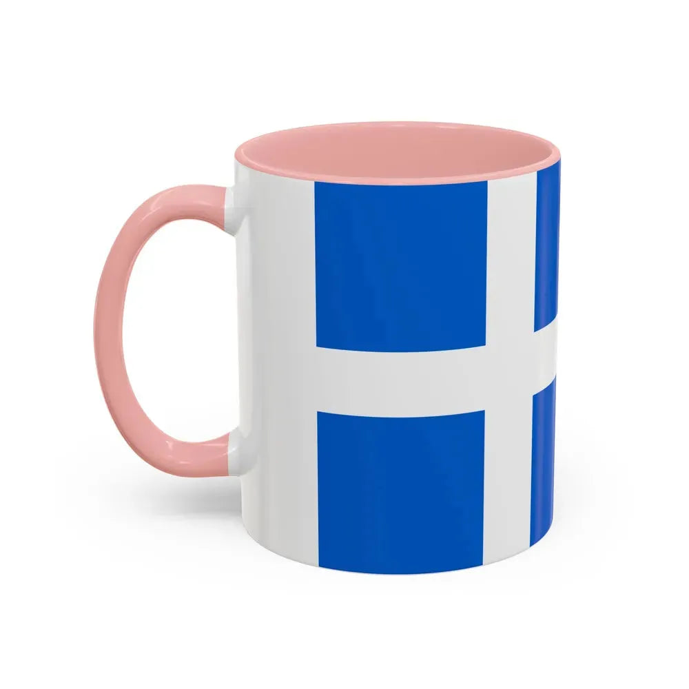 Flag of Shetland UK - Accent Coffee Mug - Go Mug Yourself