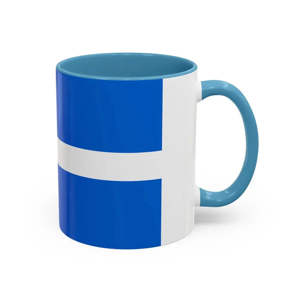 Flag of Shetland UK - Accent Coffee Mug - Go Mug Yourself