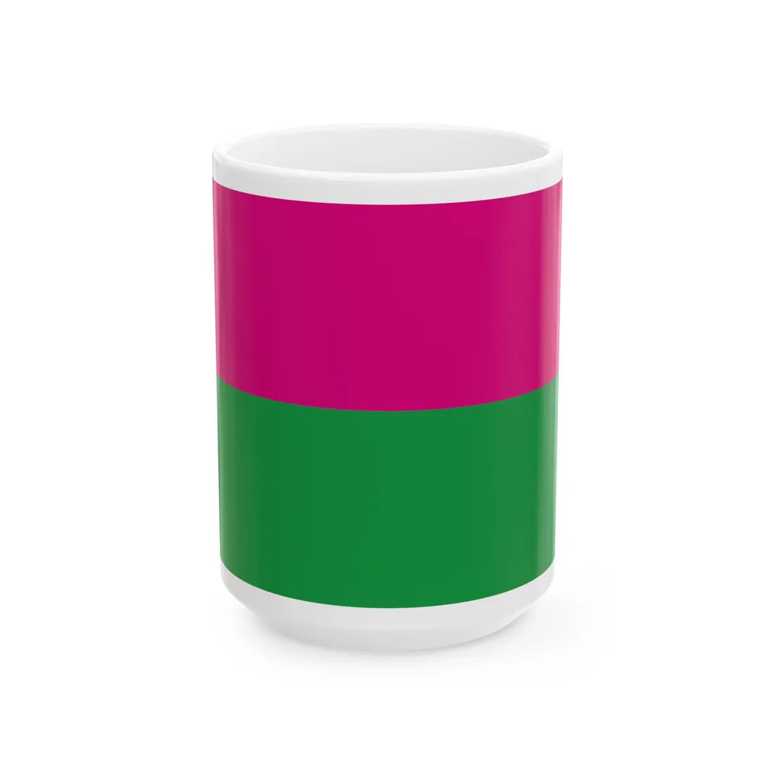 Flag of Shevchenkivskyj district (Ukraine) White Coffee Mug 15oz - Go Mug Yourself