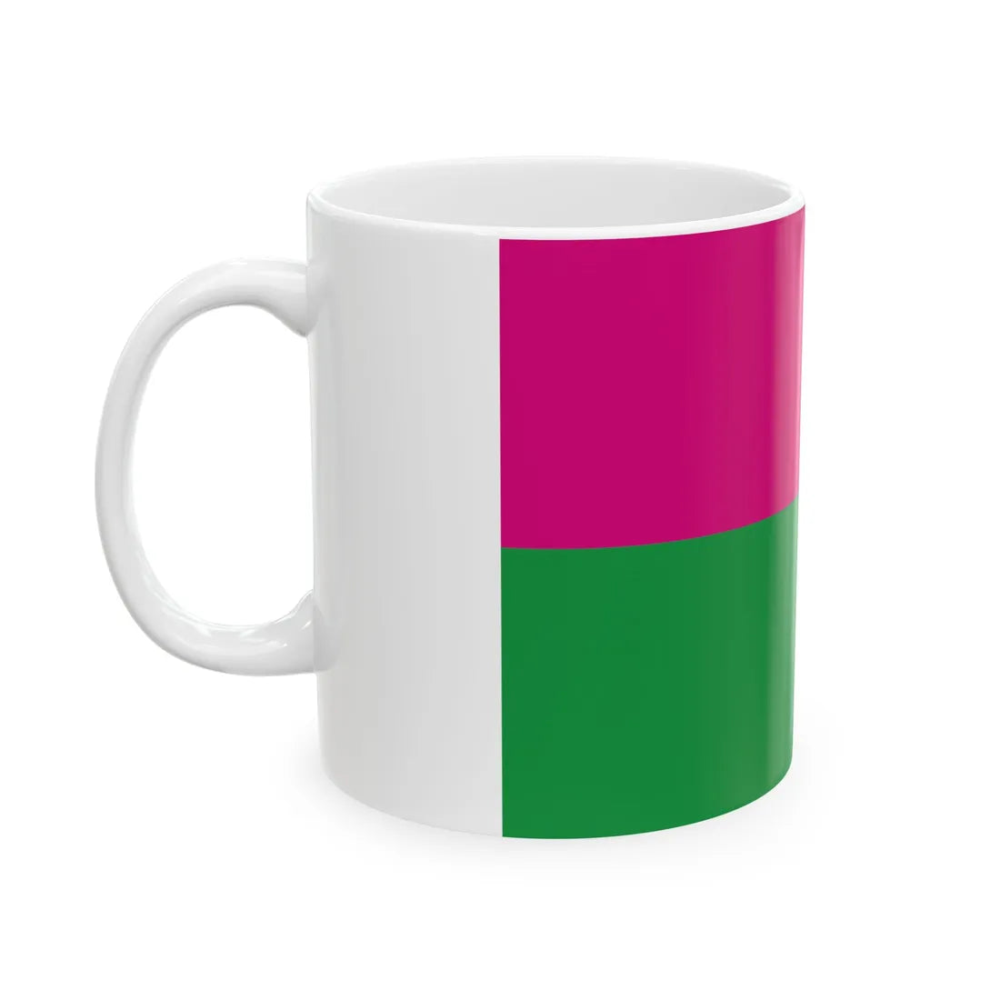 Flag of Shevchenkivskyj district (Ukraine) White Coffee Mug - Go Mug Yourself