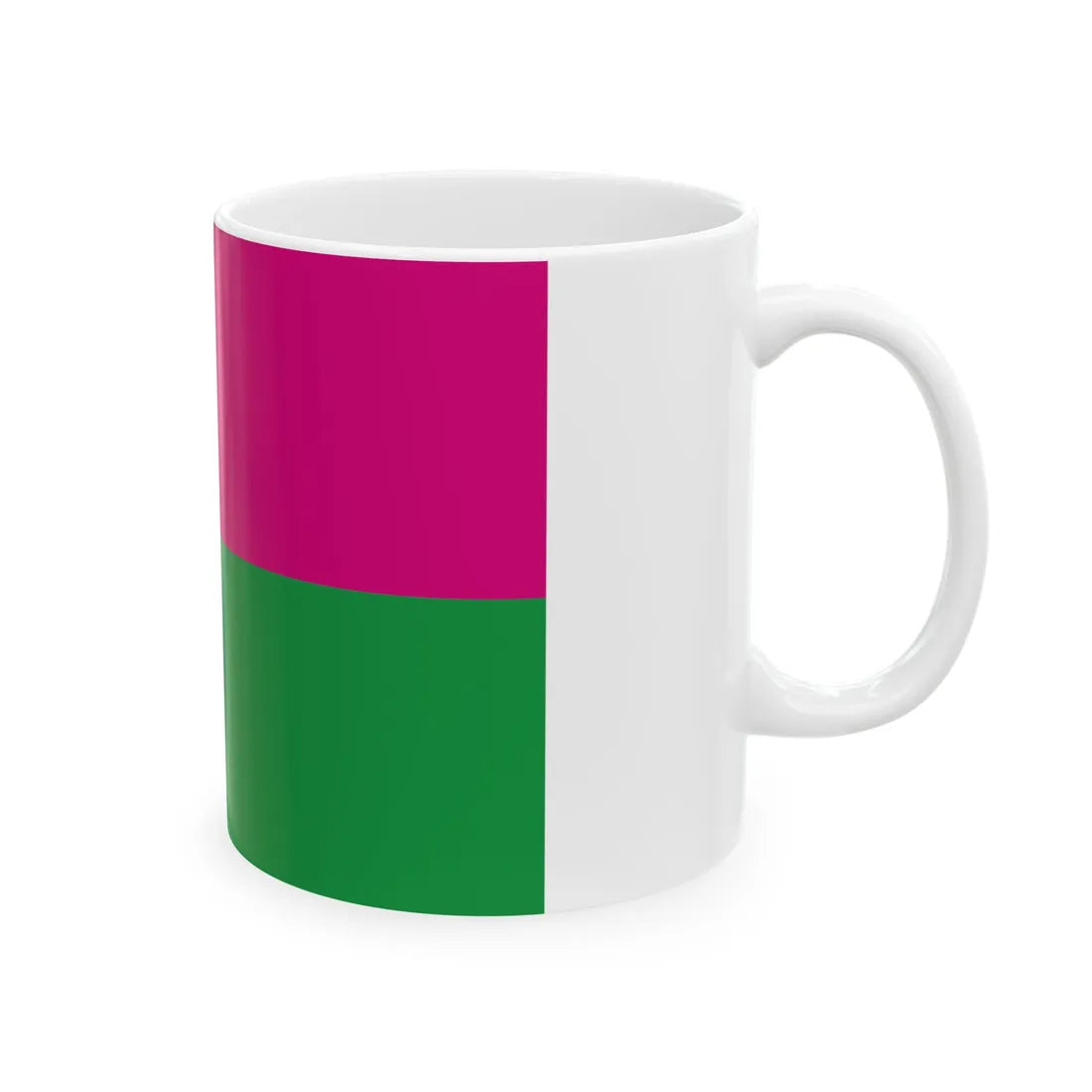 Flag of Shevchenkivskyj district (Ukraine) White Coffee Mug - Go Mug Yourself